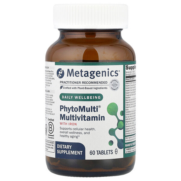 Metagenics Phytomulti Dəmir Tərəfindən Multivitamin 60 Tablet
