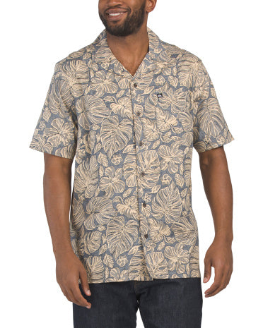 QUIKSILVER Foray Leafy Camp Yakalı Toxunma Köynəyi