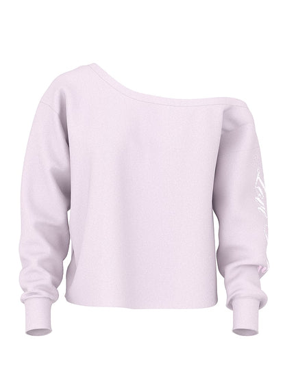 PINK Campus Fleece™ Rib Omuz Üstü Sweatshirt