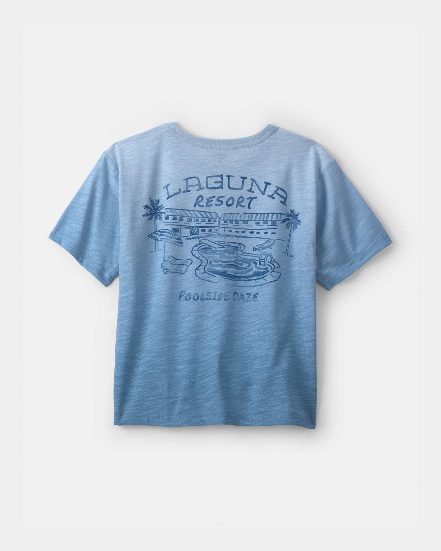 OshKosh B'gosh Oğlan 'Poolside' Ombre Qrafik Köynəyi - Mavi