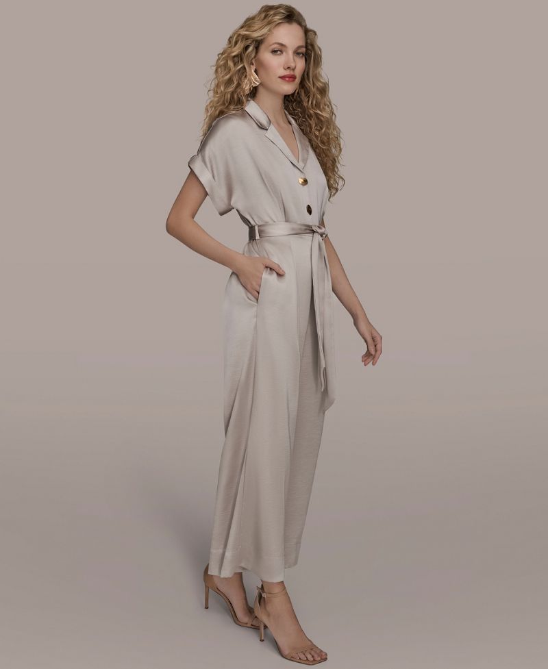 Donna Karan New York Qadın Atlası Geniş Paça Tulumbası