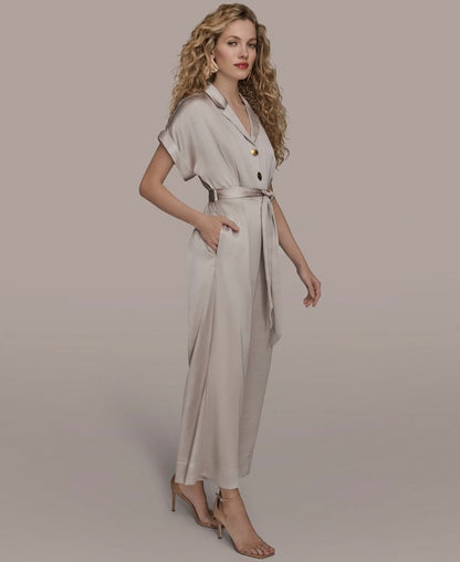 Donna Karan New York Qadın Atlası Geniş Paça Tulumbası