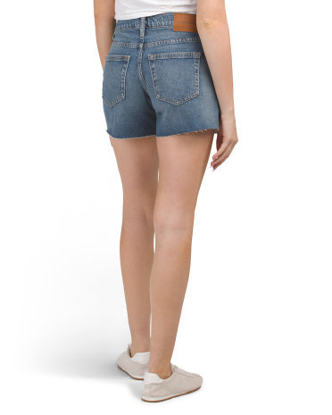 Embroidered Midi Shorts