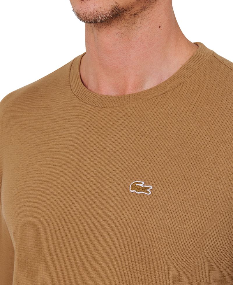 Lacoste Kişi Waffle-Toxunma Termal Yuxu Köynəyi