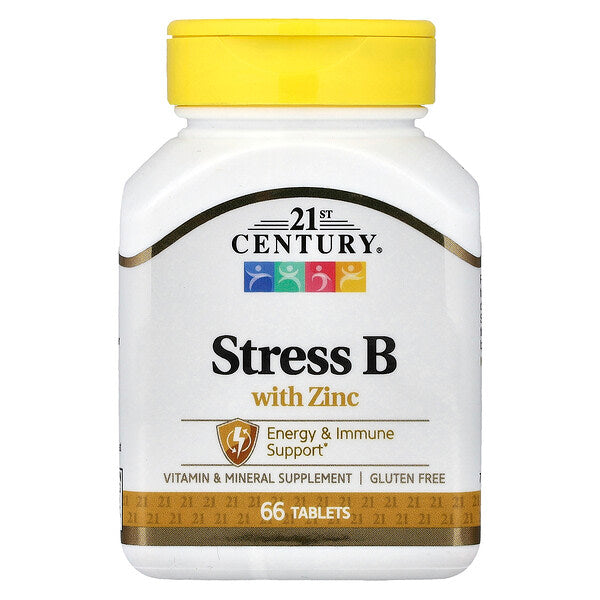 21st Century Stress B Qələbə B Vitamini Sink 66 Tablet