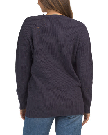 LA BIZ Crew Neck Sweater Qadın Gündəlik Sviter