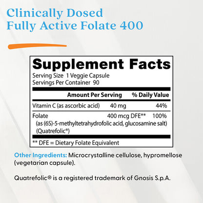 Doctor's Best Fully Active Folate 400 400 Mcg 90 Bitki Kapsulu