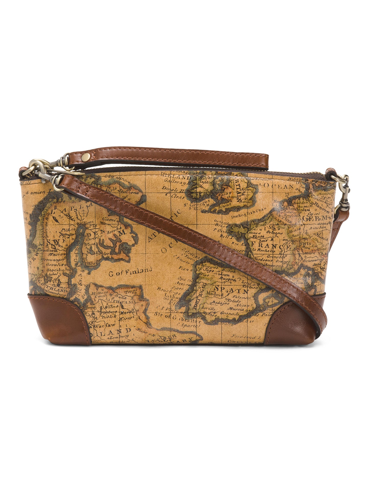 Leather Maletto Çapraz Çanta Bilək Kayışı ilə