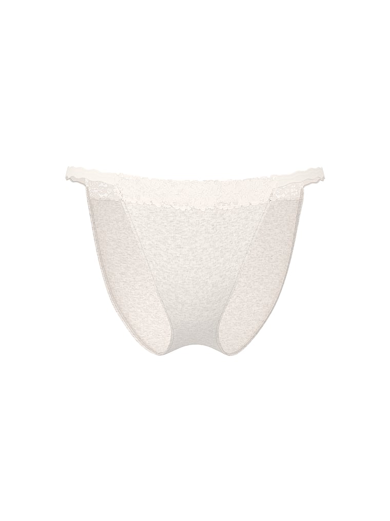 PINK Pamuklu Dantel Uçlu Bikini Tanga