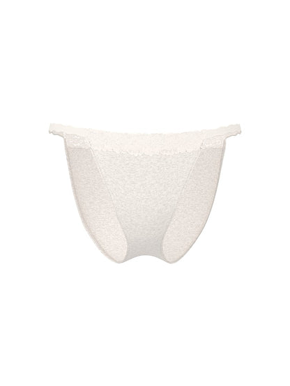 PINK Pamuklu Dantel Uçlu Bikini Tanga