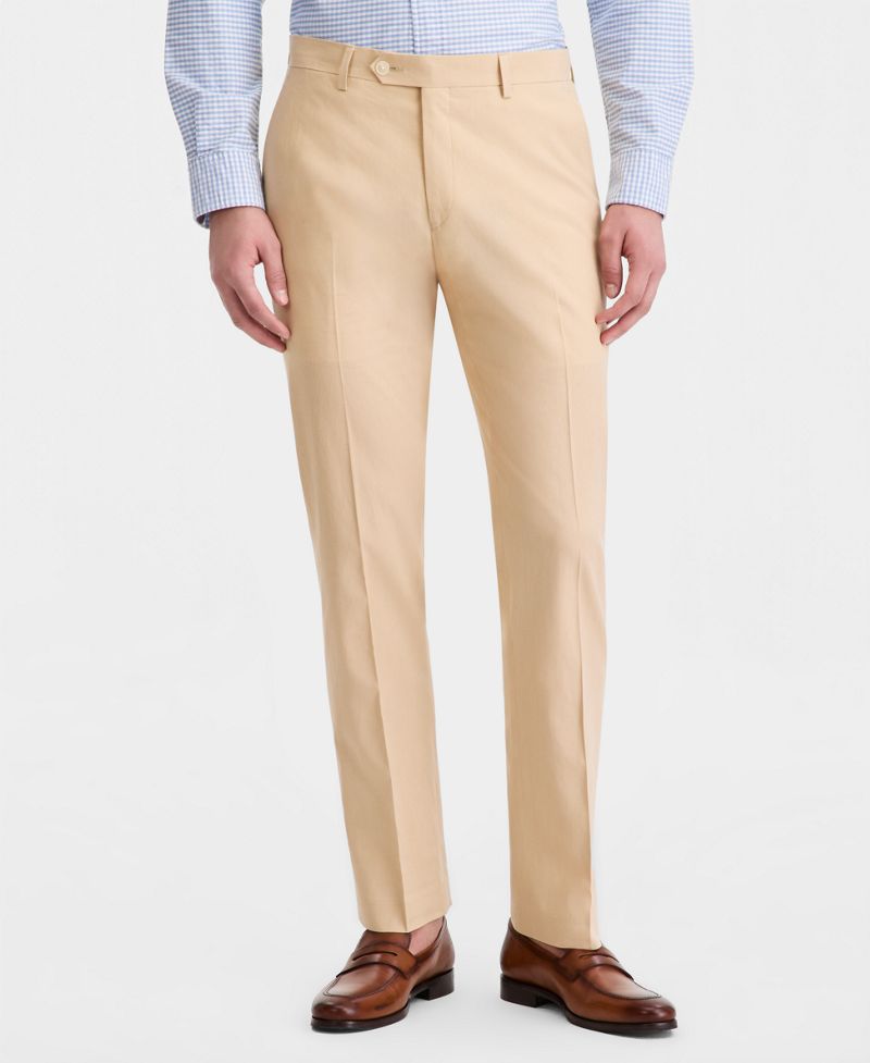 Tommy Hilfiger Kişi Modern-Fit Keten Şalvar