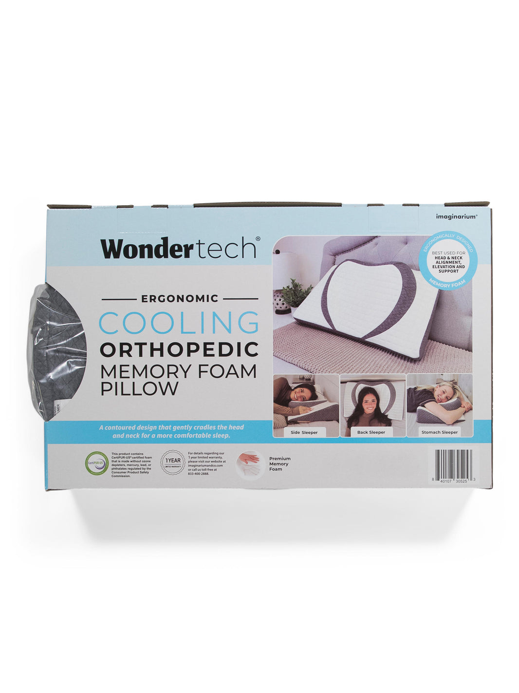 WONDERTECH 15x24 Soyuducu Ortopedik Yaddaş Köpüklü Yastıq