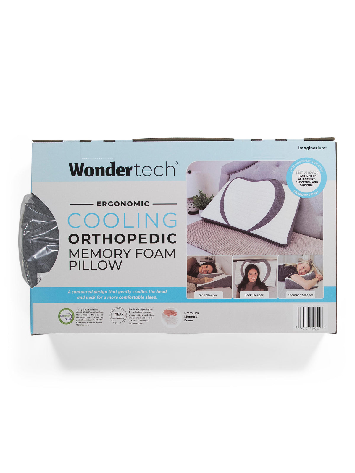 WONDERTECH 15x24 Soyuducu Ortopedik Yaddaş Köpüklü Yastıq