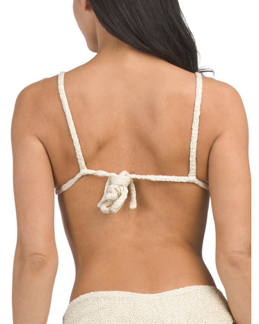 Made In Colombia Textured Devin Rosa Bikini Üst