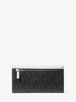 Michael Kors Jet Set Travel Signature Logo Üçkatlı Cüzdan