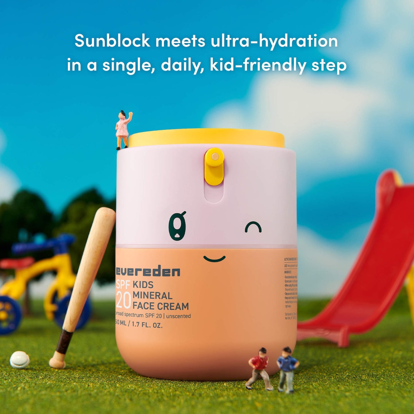 Evereden Uşaq 2-in-1 Mineral Üz Kremi və Günəş Kremi SPF20