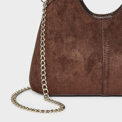 Universal Thread Mini Slouchy Chain Çanta - Qəhvəyi