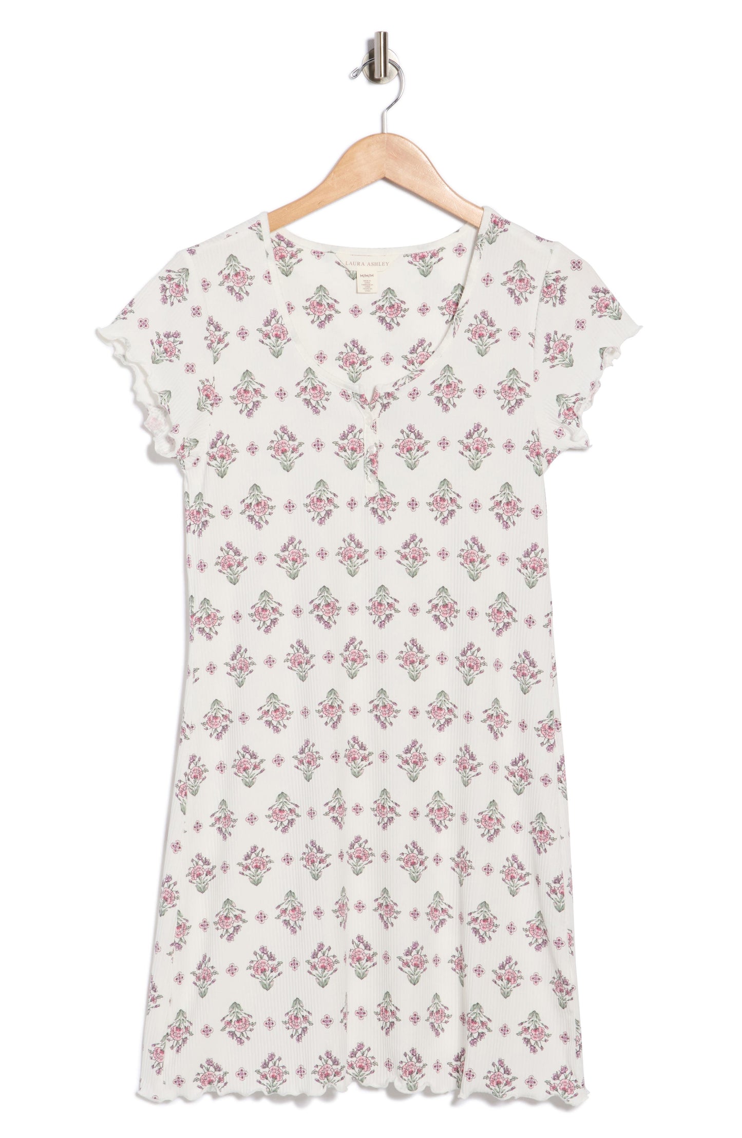 Laura Ashley Print Rib Gecə Köynəyi
