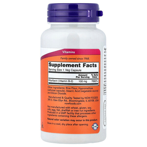 Now Foods B 2 100 Mg 100 Bitki Kapsulu