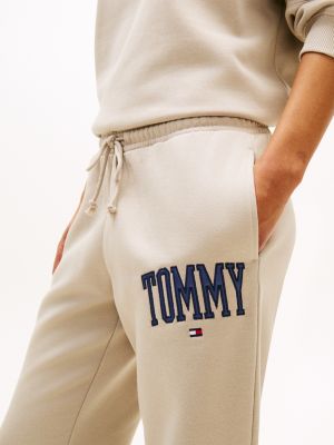 Tommy Hilfiger Varsity Logo Tərəvəz Rəngi Trenirovka Şalvarı