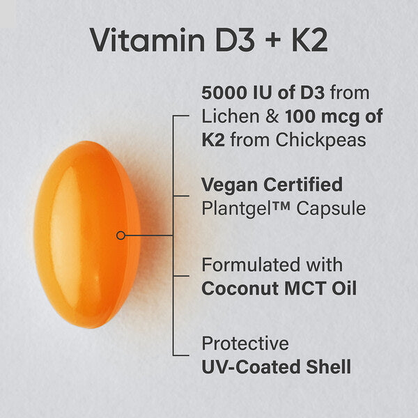 Sports Research D3 K2 Bitki Əsaslı 30 Veq Softgel