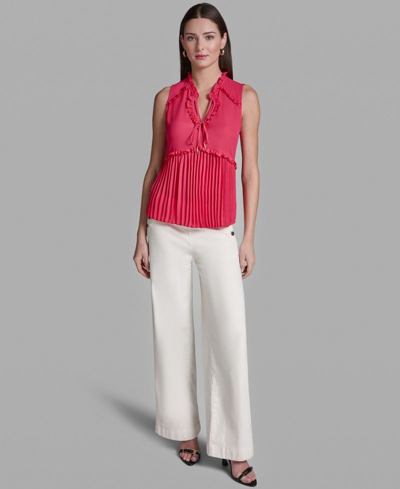 BCBG Qadın Fırfırlı Pileli Ətəkli Bluzka