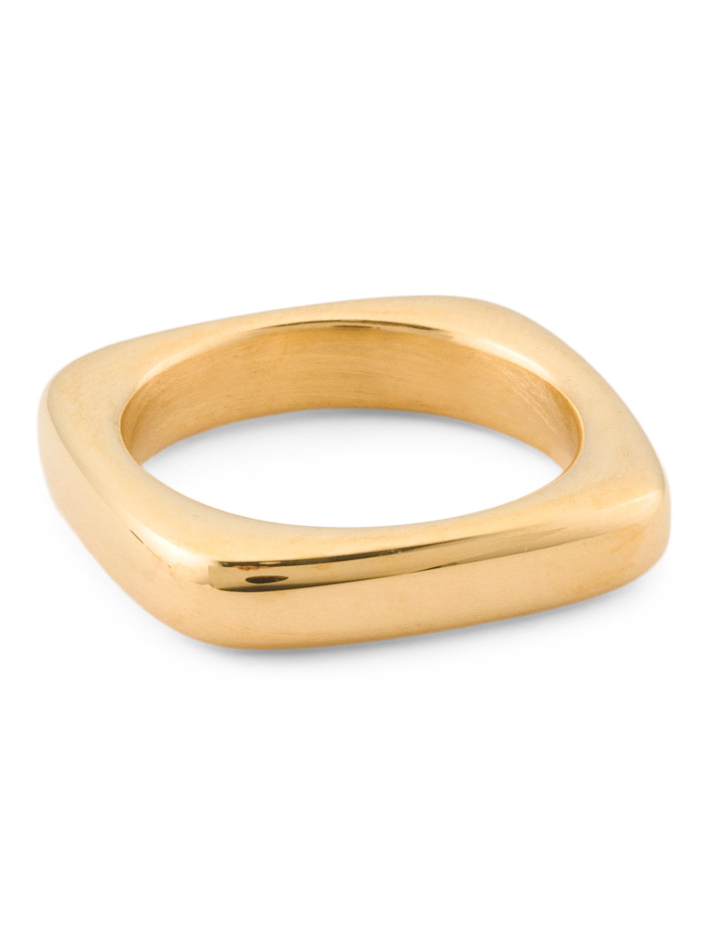 MILOR GOLD İtaliyada Hazırlanmış 14kt Qızılı Kvadrat Üzük