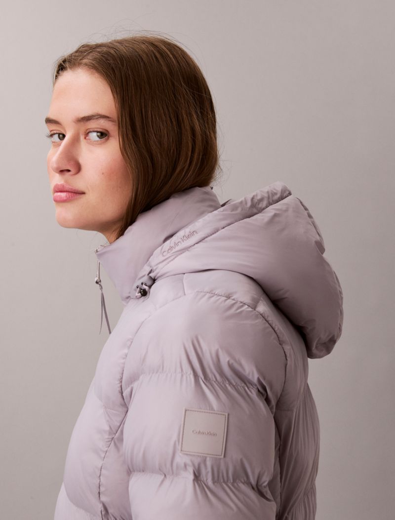 Calvin Klein Slim Puffer Jacket Dar Uyğun Dolğun Gödəkçə