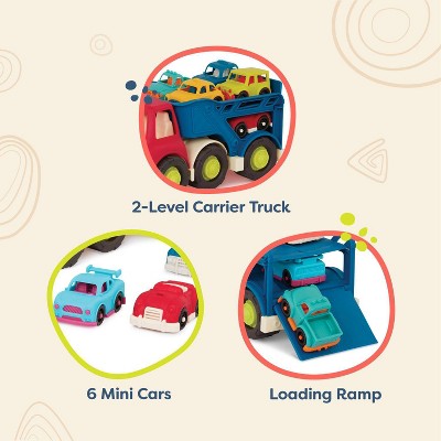 B. toys - Avtomobil Daşıyıcı Yük Maşını və 6 Avtomobil - Happy Cruisers