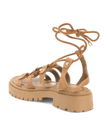 STEVE MADDEN Suede Lyrian Qladiyator Sandal