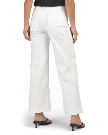 OAT NEW YORK High Rise Clean Front Pintuck Pleated Jeans