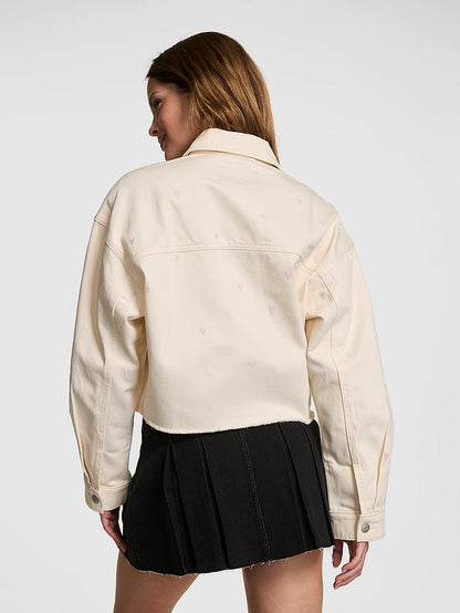 PINK Denim Kəsik Şacket