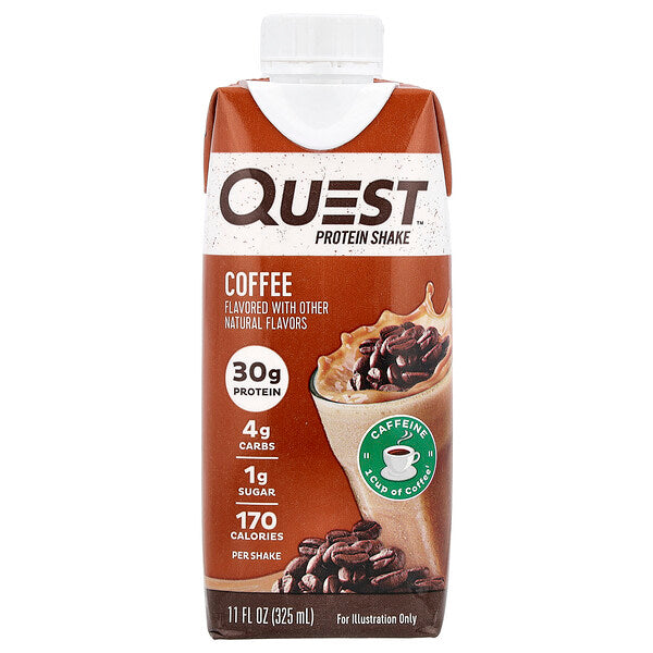 Quest Nutrition Protein Shake Qəhvə 4 Paket 11 Fl Oz 325 Ml