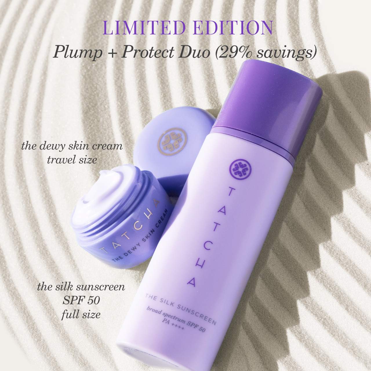 Tatcha Plump + Protect SPF 50 Hidrasyon + Günəş Kremi Duosu