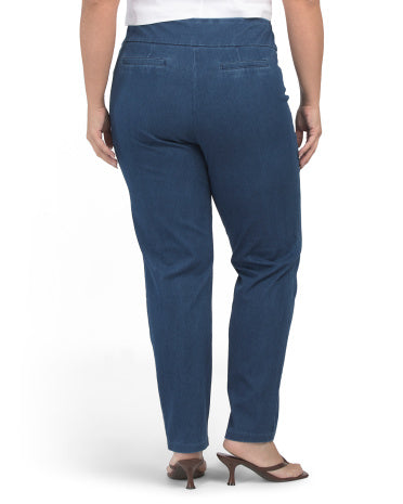 ZAC &amp; RACHEL Plus Ultra Stretch Denim Pull On Legginsi