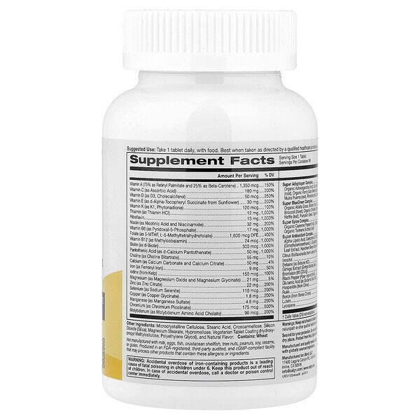California Gold Nutrition Simplyone Kişi Multivitamini Kompleks 90 Tablet