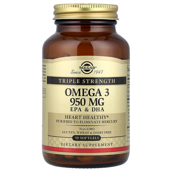 Solgar Omega-3 EPA DHA Üçlü Güc 950 mg 50 Softgel