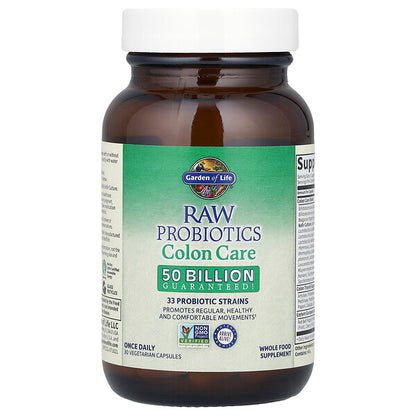 Garden of Life Raw Probiotics Colon Care 30 Bitki Əsaslı Kapsul