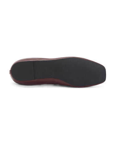 BLACK SUEDE STUDIO Leather Joylin Korset Dantel Bale Ayaqqabısı