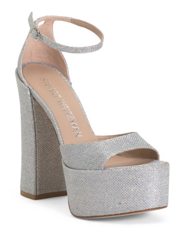 STUART WEITZMAN Skyhigh 145 Platform Sandals İspaniyada İstehsal
