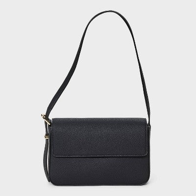 A New Day Flap Shoulder Bag Qara Çanta