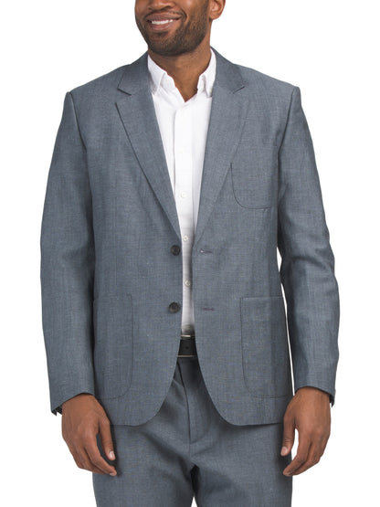 Wool Blend Butler Donegal Blazer Yün Qarışımlı Gödəkçə