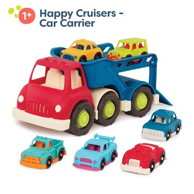 B. toys - Avtomobil Daşıyıcı Yük Maşını və 6 Avtomobil - Happy Cruisers