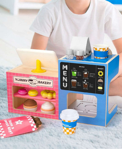 Geoffrey's Toy Box Kafe Tort Fırını Qəhvə Dükkanı Oyun Komplekti YoxYox