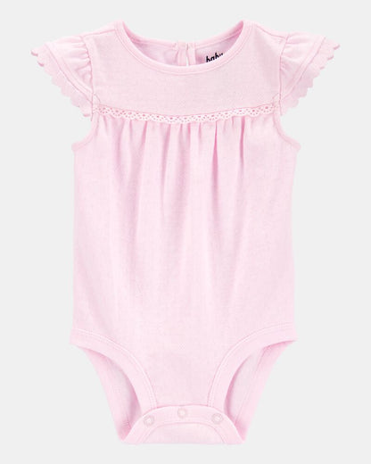 OshKosh B'gosh Körpə Pointelle Qısa Tdə Balaca Gömləyi - Çəhrayı