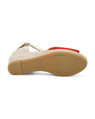 GAIMO İspaniyada Hazırlanmış Espadrille Cunei Sandal Ayaq Bilək Kəmərli