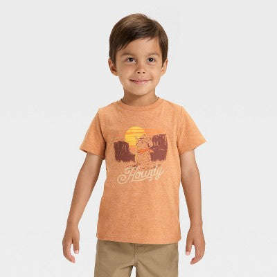 Uşaq Oğlanların Qısa Kollu Dino Qrafik T-Shirt - Cat Jack™ Zeytun 18M YoxYox