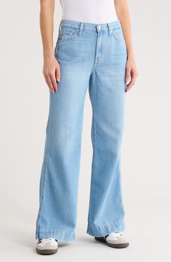 7 For All Mankind Modern Dojo Yüksək Bel Flare Cins