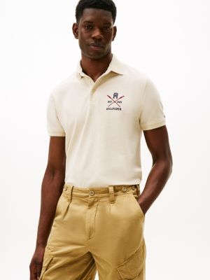Tommy Hilfiger Regular Fit Rowing Crew Logo Polo, Fildişi Heather YoxYox