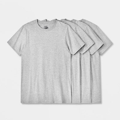 Goodfellow & Co Kişi Qısa Tərəvəz Yaxası T-Shirt 4-Paket Ağ M